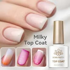BORN PRETTY 10ML Milky Top Coat E Base Gel Unha Polonês Para Verniz Semi-Permanente Suprimentos Unhas