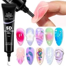 BORN PRETTY 5D Escultura Gel Polonês Nail Art Modelagem À Prova D'água Design 3D Para Esculturas E Forma