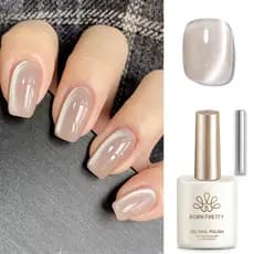 BORN PRETTY 15ml Nude Moonlight Cat Magnético Unhas Gel Polonês Brilhante Laser Semi Permanente