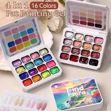 UR SUGAR 16 Cores Nail Art Pat Pintura Gel Secagem Rápida Sem Limpeza Unha Gradiente Polonês-Desenho Mudança De Cor Emb