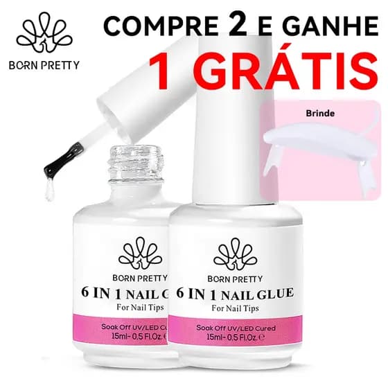 BORN PRETTY 6 Em 1 Função Base De Gel De Unhas Extensão Da Cola Aquarela Top Coat Função UV Semi Permanente Soak Off