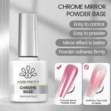 BORN PRETTY Mirror Pó De Unhas Funcional Gel De Polimento Base De Molho Arte 10ml Soak Off UV LED Nail Art
