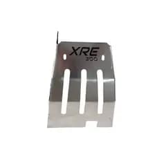 Protetor Carter Motor Aço xre 300 + parafusos (Preto e Cromado)