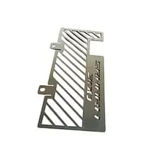 protetor radiador sahara300 aço carbono (preto e cromado)