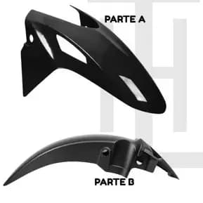 Paralama injetado - titan 160 2025/2026 textura fibra de carbono B