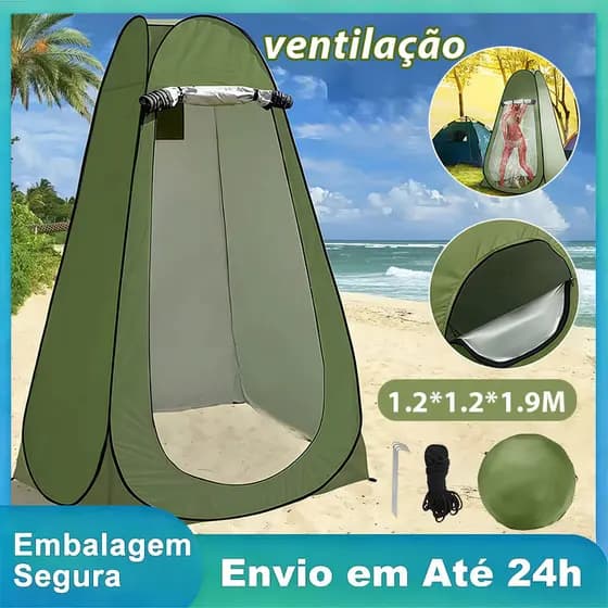 Barraca Trocador de Roupas 1.2x1.9M Dobravel Portatil para Camping Banheiro e Viagem Resistente