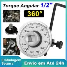 Medidor De Ângulo Digital Transferidor 360° Para Torquímetro 1/2" Ferramenta Mecânica Automotiva