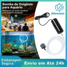 Bomba de Ar Compressor Mini USB para Aquário de Peixes Silenciosa