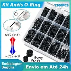 Kit 1200 Anéis O-Ring Borracha Multiuso Vedaçao Com Caixa Sortido Resistente Universal Para Reparos