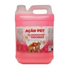 Eliminador de Odores Pet Mandarim Tira cheiro Gato Cachorro Ação Pet 3P 5L