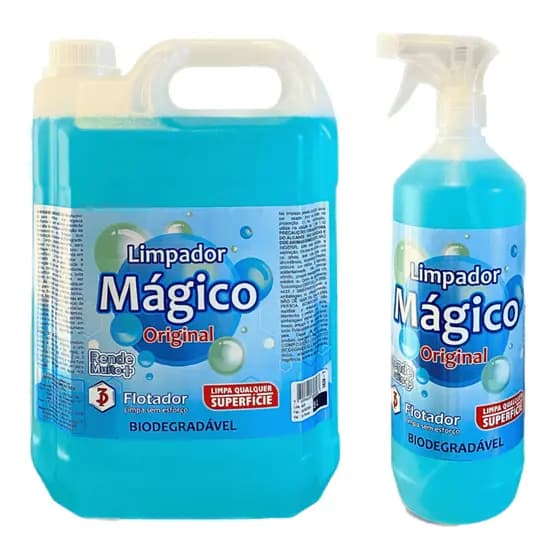 Limpador Mágico 5L+1L- Flotador Multiuso Biodegradável Limpa todas Superfícies
