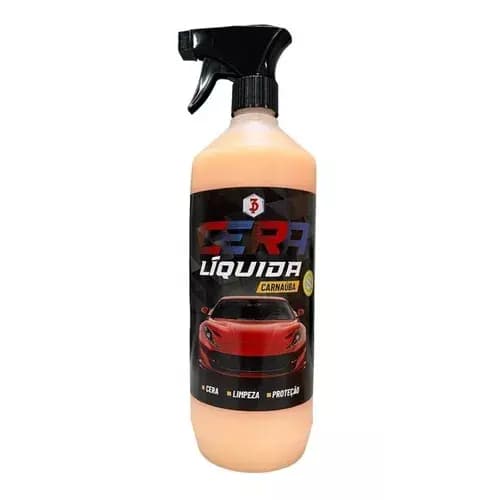 Cera Líquida 1L Gatilho Automotiva Estética Carnaúba Lava Rápido Profissional 3Poderes