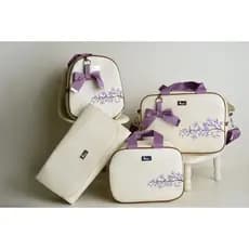 Bolsa Maternidade Luxo Térmico Impermeável Kit 4 Peças Julia Baby