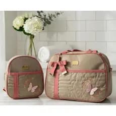 Bolsa Maternidade Térmica Impermeável Mala Luxo Borboletinha Julia Baby