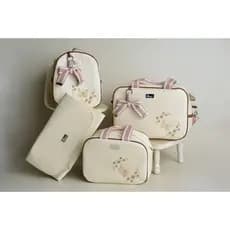 Bolsas Maternidade Kit Mala de Luxo Térmico Impermeável c/ 4 Peças Julia Baby