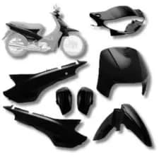 Conjunto De Carenagem Plástica Honda Biz 100 1998 A 2005 Kit Completo