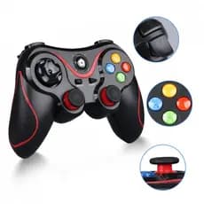 Controle Gamer Sem Fio com Suporte Celular Joystick Manete Bluetooth 2.4G Ovleng SN-V8