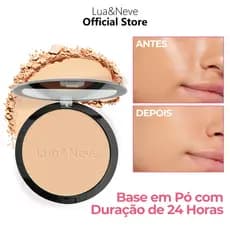 Pó Compacto Matte Controle de Oleosidade Toque Aveludado Longa Duração - Lua&Neve