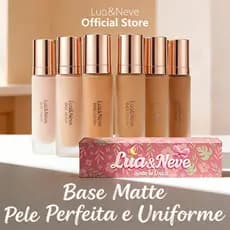 Base Líquida Matte 40ml Longa Duração Lua&Neve