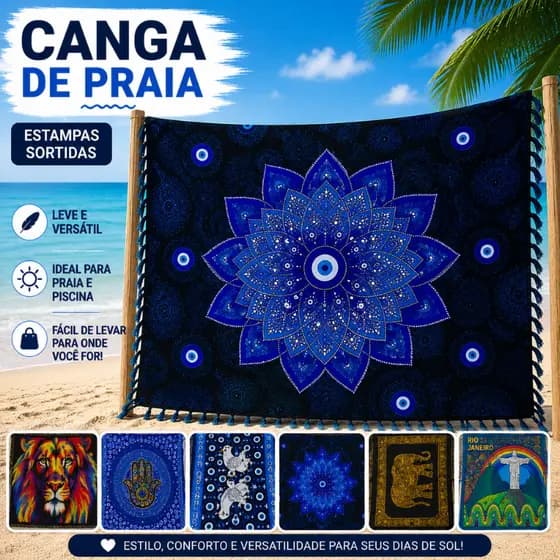 Canga De Praia Grande 1,80x1,10 Estampas Sortidas Saída De Praia Piscina Viagem |2872| Novidade
