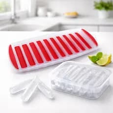 Forma de Gelo Palito Silicone Flexível Gelo Longo Cabe na Garrafa Fácil Desenformar