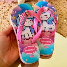 Sandália menina Chinelo Infantil com Pingente Personagem Fofo Antiderrapante Leve Confortável Kids criança frete grátis
