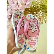Chinelo Infantil Menina Com Pingente Personagem Fofo Confortável 25 ao 32
