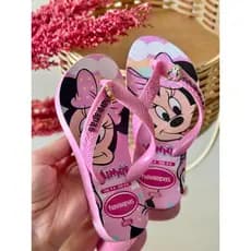 Chinelo Infantil Menina Personagem Com Pingente Confortável Antiderrapante 25 ao 32