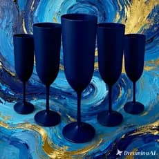 Kit Taça de Champanhe Acrílico 190ml  Festa Casamento Balada Natal Ano Novo Resistente 4 unidades