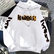 Moletom Canguru Premium Flanelado Algodão Confortável Haikyuu Karasuno High Aniome Voleyball Unissex