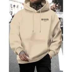 Moletom Canguru  Algodão Personalizado  Boos Com Capuz Unissex Streetwear Estampado Premium Inverno
