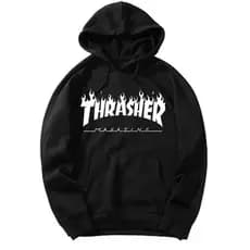 Blusa Casaco Moletom Thrasher Skateboard blusão estiloso moda Oversized Com Capuz Tendência