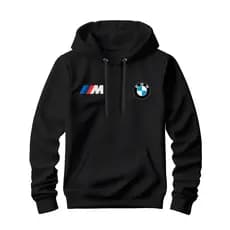 Moletom Canguru Algodão Flanelado Confortável Estampado Tendência Carro Luxo BMW Confortável Unissex