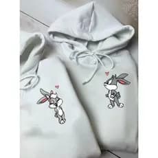 Kit Moletom Canguru Flanelado Confortável Casal Perna Longa e Lola Streetwear Tendência Unissex