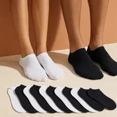 Kit 24, 12 , 6 Ou 3 Pares De Meias Soquete Unissex Cano Baixo Algodão Premium