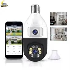 Câmera De Segurança Ip Wifi Full HD 2 Lentes Visão Noturna Microfone Durawell 9696