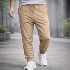 Calça Jogger Masculina Tactel com Elastano Academia Treino Corrida Casual