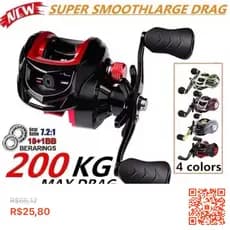 Carretilha De Pesca Com Marine Sports Pitching 7.2 : 1 Alta 10kg Max Molinete De Pesca Molinete Pesca Mulinete!!