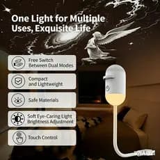 TechVibe 2 Em 1 Céu Estrelado Mini Galáxia Luz Projetor Para Sala De Estar Quarto Decoração De Casamento Noturna Dormir