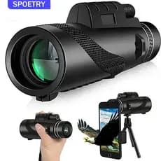 Telescópio Monocular Com Zoom HD De 80x100 Binóculos Portáteis Telescópio De Longo Alcance Para Acampamentos
