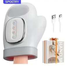 SPOETRY Massageador De Mão Elétrico Sem Fio Com Vibração E Calor Compressão De Ar Dedo Para Alívio Da Dor Artrite