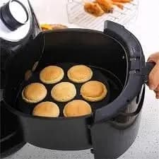 Forma Cupcake Silicone Air Fryer 7 Cavidades Assadeira Bolo Muffin Antiaderente Forno Elétrico Cozinha