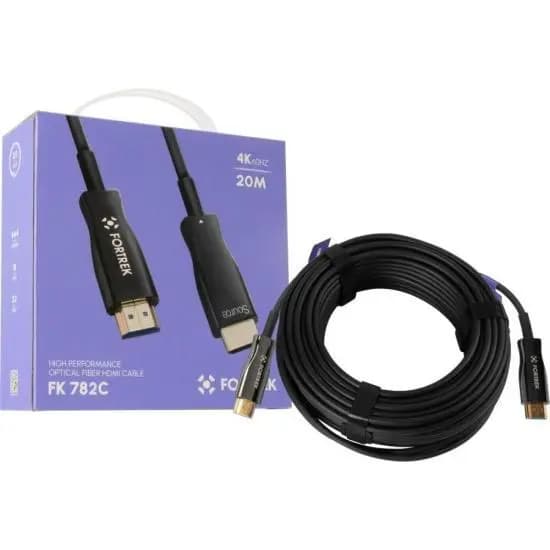 Cabo HDMI Fibra Óptica 4K 20 metros FK782C Fortrek