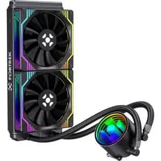 Water Cooler Duplo Fortrek Breezy Fan ARGB Rainbow, 240mm, Preto ou Branco