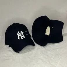 Boné NY New York Destroyd Aba Curva Rasgadinho Masculino Feminino Rasgado