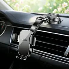 Suporte Universal p/ Celular no Carro - Multifuncional p/ Painel e Navegação, Compatível com Todos os Smartphones