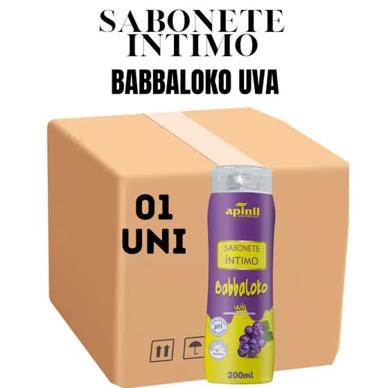 Sabonete Intimo Babbaloko Uva 200ML Apinil (Campanha)