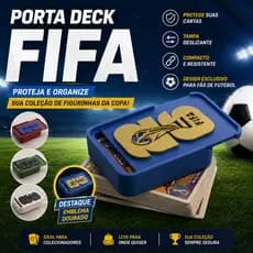Porta Deck FIFA para Cartas da COPA | Case Organizador | Porta figurinhas | Caixa copa 2026
