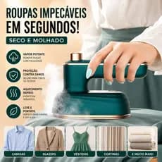 Mini Ferro De Passar Roupas Para Viagem Portátil Para Mala, Bivolt 110v e 220v
