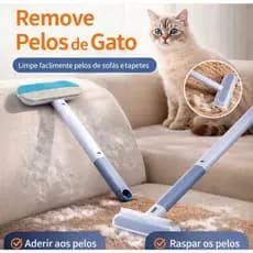 Escova Multifuncional 4 em 1 para Remoção de Pelos de Animais – Ideal para Roupas, Sofás, Tapetes e Vidros